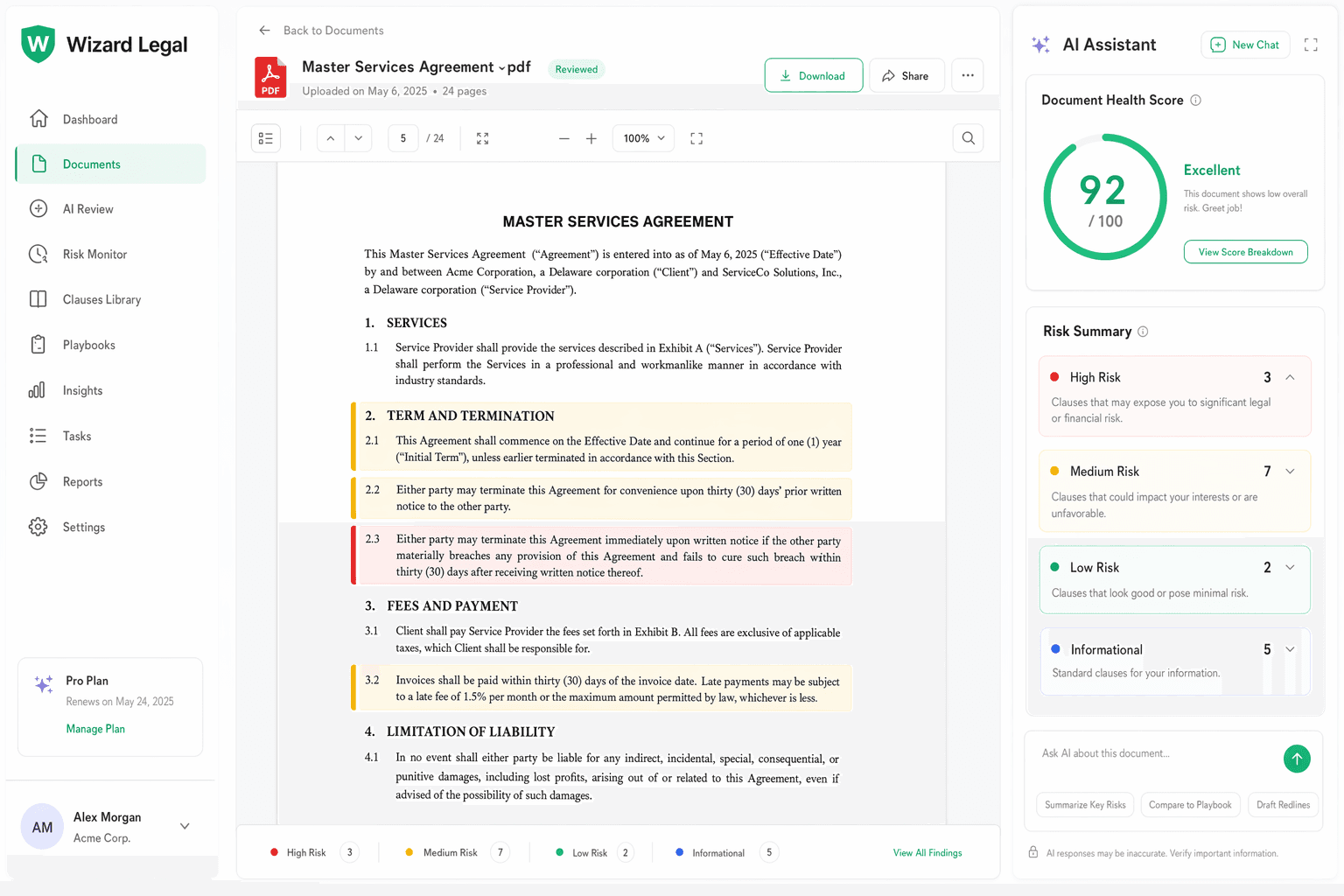 AI contract review